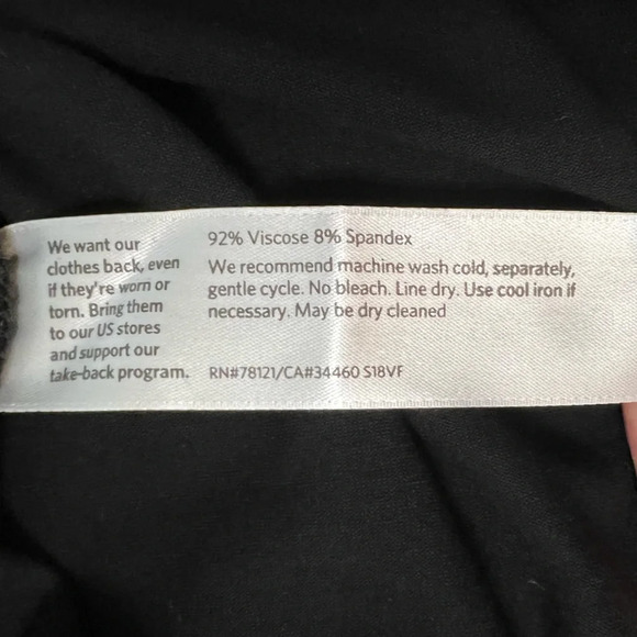 Eileen Fisher Woman Black & Tan Jersey Dress. Size 1X. - Picture 9 of 10